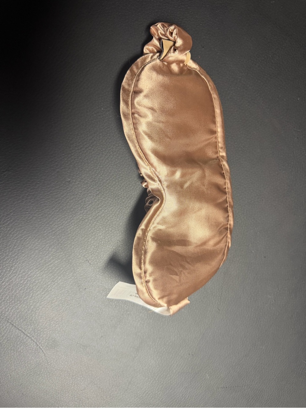UGG Brown Satin Sleep Mask with Elastic Strap